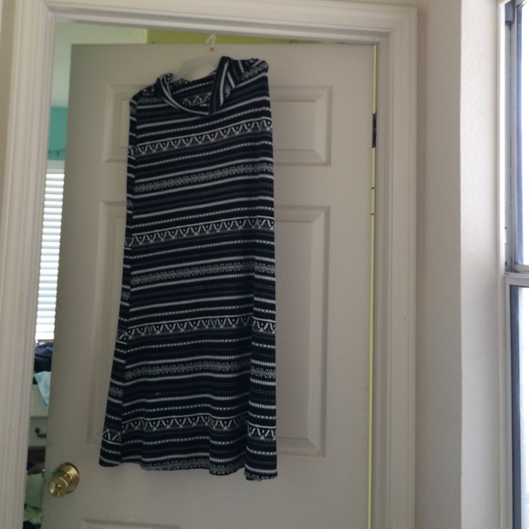 Black Chevron Maxi Skirt
