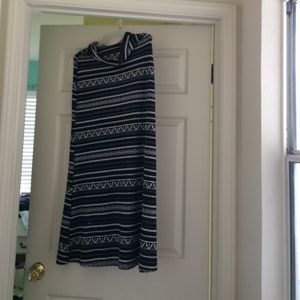 Black Chevron Maxi Skirt