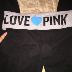VS PINK BOOTCUT YOGA PANTS SIZE LARGE