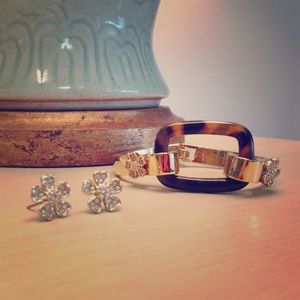 Ann Taylor Earrings & Bracelet Set