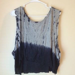Urban Outfitters Cropped Tie Dye Muscle Tee