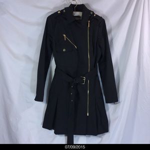 SOPHISTICATED BLACK Michael Kors TRENCH COAT