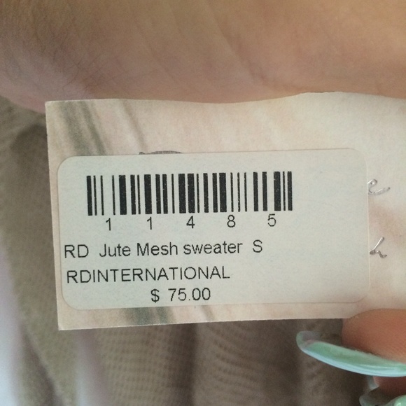 Tan Mesh- Looking Sweater - Picture 2 of 3