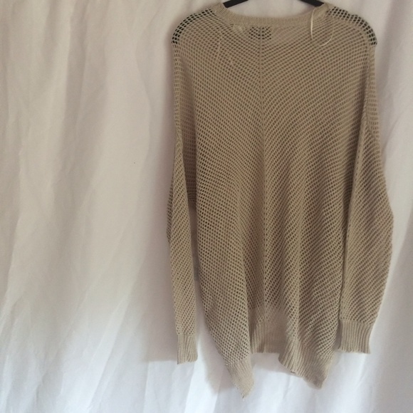 Tan Mesh- Looking Sweater - Picture 3 of 3