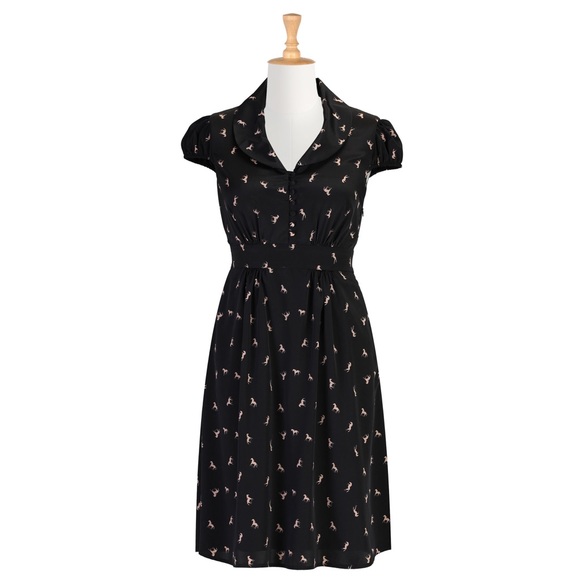 Eshakti Horse Print Vintage Inspired Dress