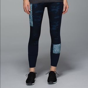 Lululemon Wunder Under Pant Sashiko Inkwell Camo