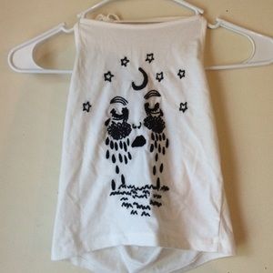 Brandy Melville Embroidered Halter Top