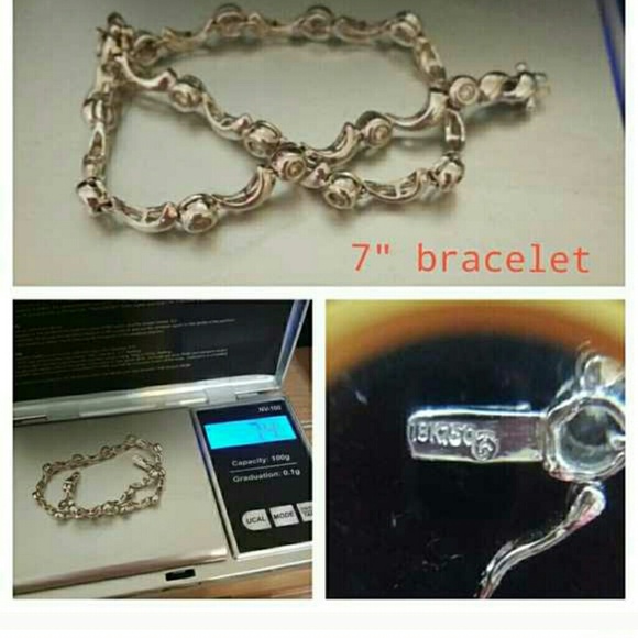 18kt white gold diamond's bracelet sale o trade