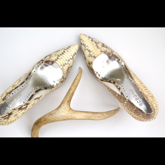 BCBGirls Python Print Pumps