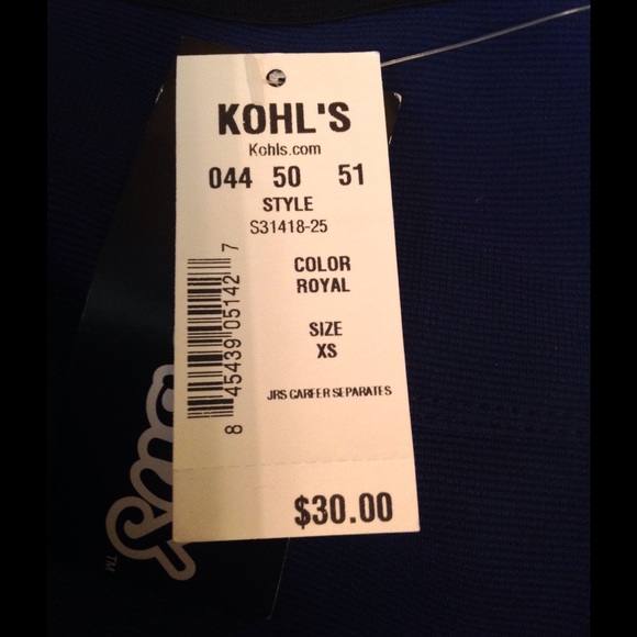 Royal blue Spandex pencil skirt - Picture 4 of 4