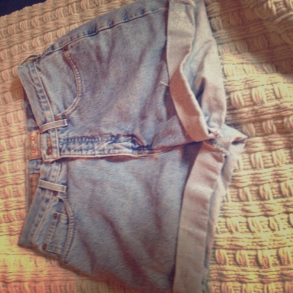 Custom designed jean shorts
