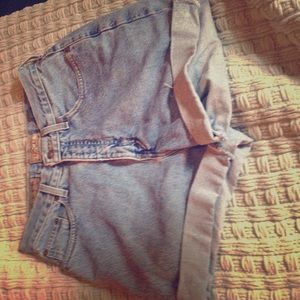 Custom designed jean shorts