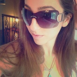 Purple Christian Dior Sunglasses