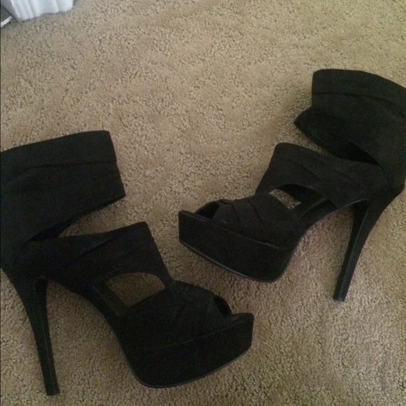 Strappy Peeptoe Heels