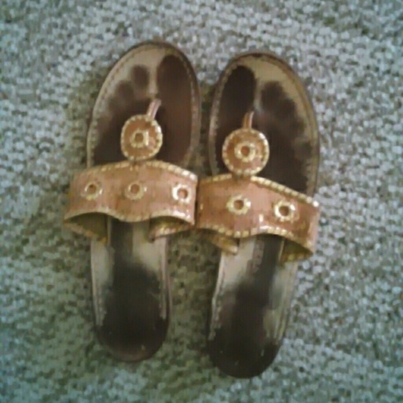 Cork and gold jack rogers!!!