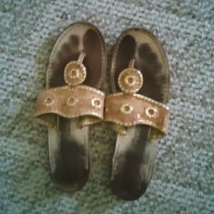 Cork and gold jack rogers!!!