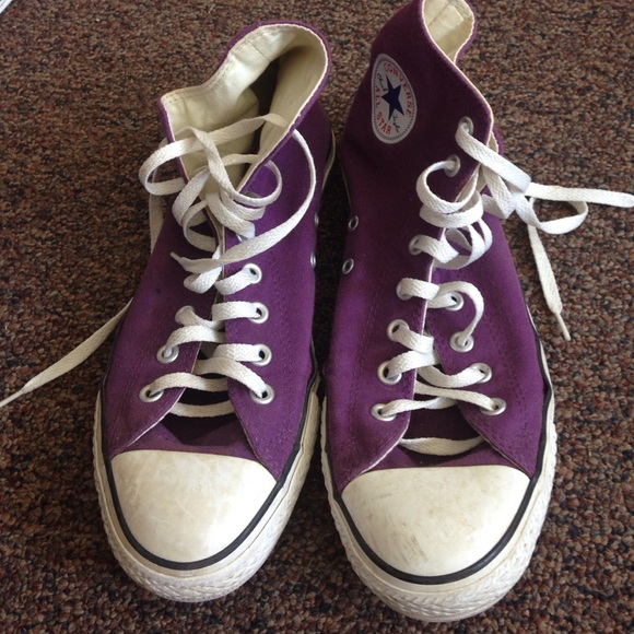 Dark purple Converse