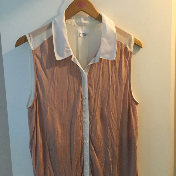 Urban Outfitters Collared Button Down Tank