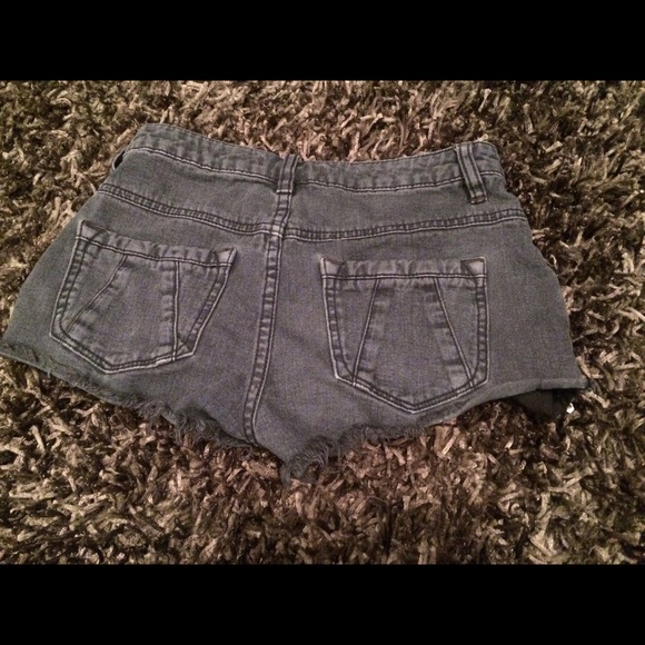 free people black denim shorts - Picture 2 of 2