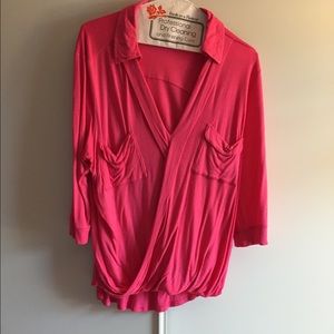 Vera wang pink top