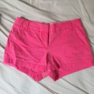J. Crew 3" chino shorts hot pink size 6