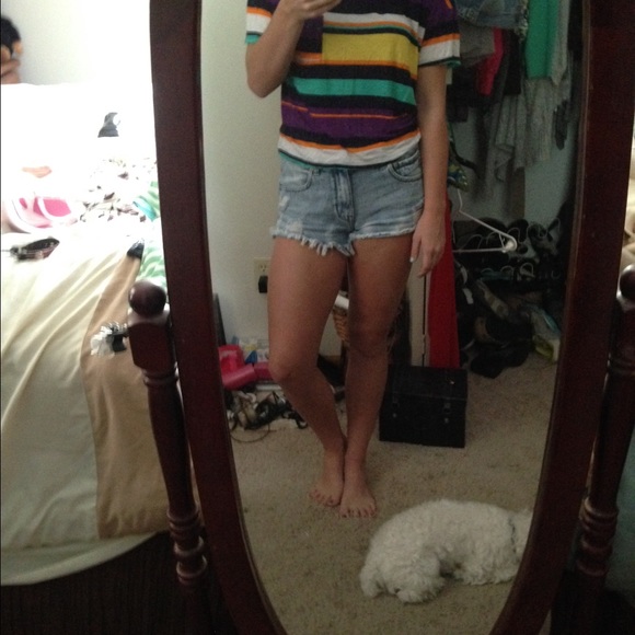 Colorful striped top