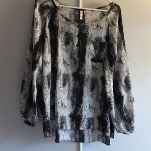 Snake print blouse