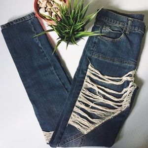 Tight Threadbare Jeans