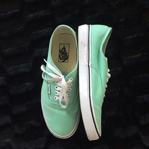 Seafoam Green Vans