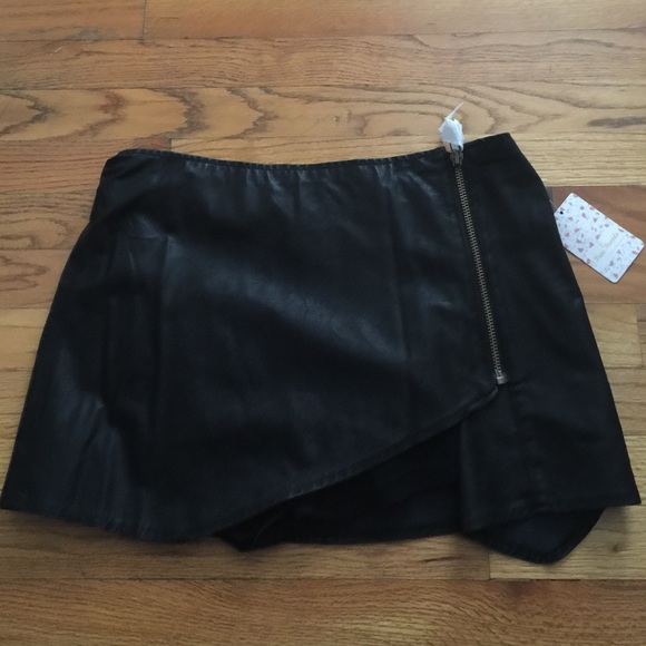 Vegan Leather Skort