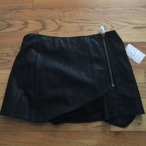 Vegan Leather Skort