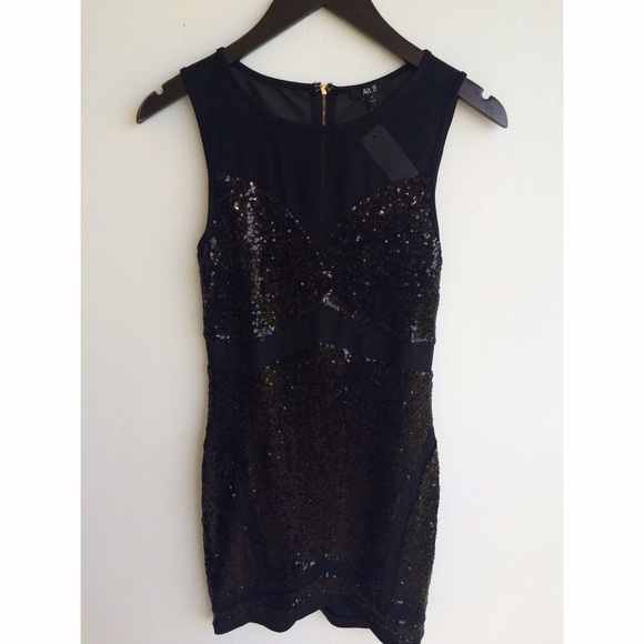 Black sequin dress