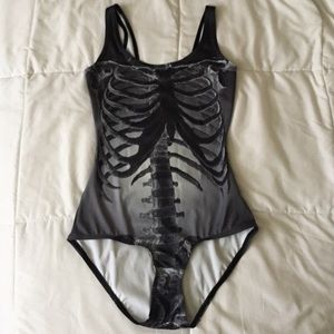 BlackMilk Ribs Inverted Swimsuit 💀