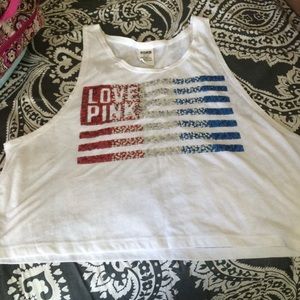 PINK American Flag tank top