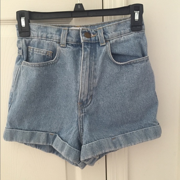 American Apparel jean shorts
