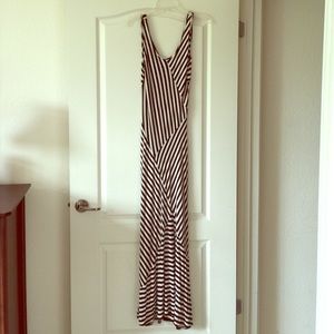 Black and white maxi dress