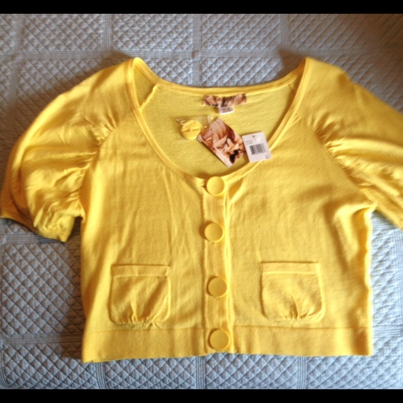 Yellow crop top