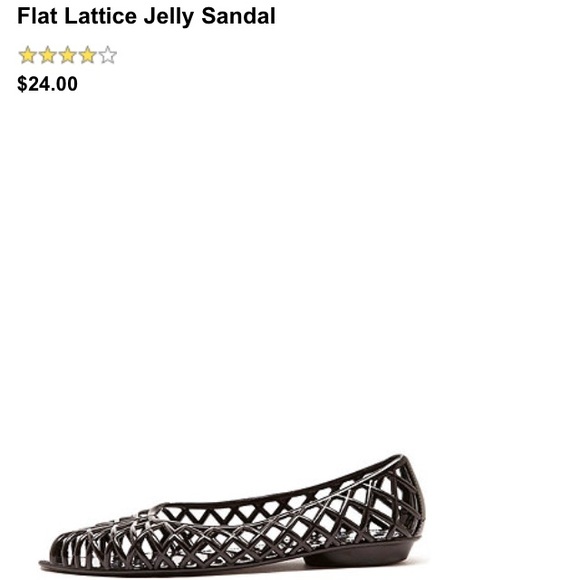 American Apparel lattice jelly sandal