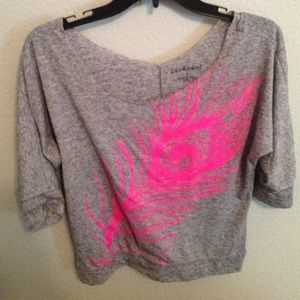 Stranded Neon Pink Feather Sweater