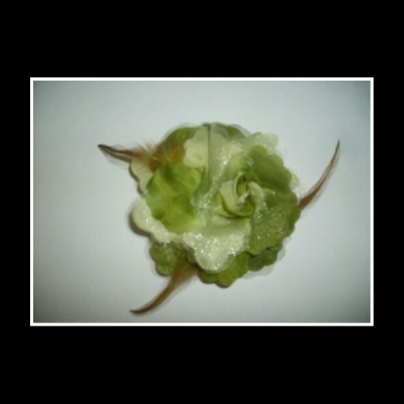 Green Ombre Flower Fascinator