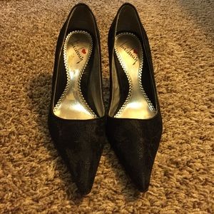 Black lace stilettos...Never worn