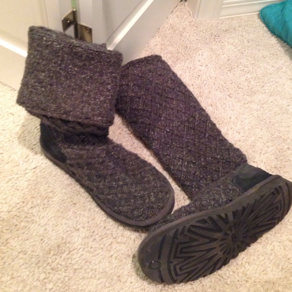 UGG Boots - Size 8 lattice Cardy dark grey Ugg boots