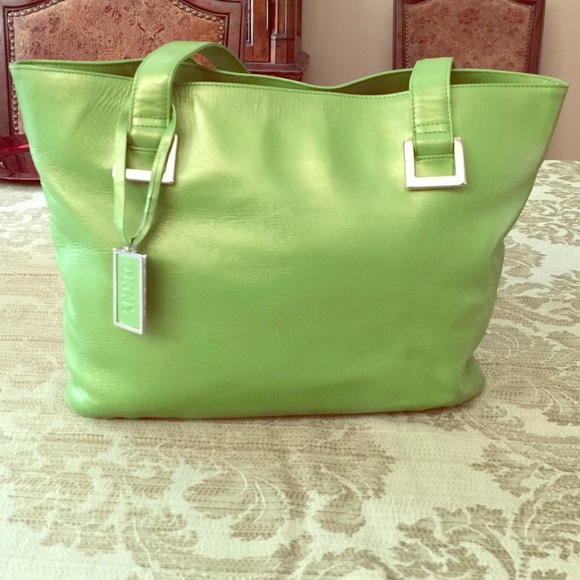 Green DKNY Shoulder Bag