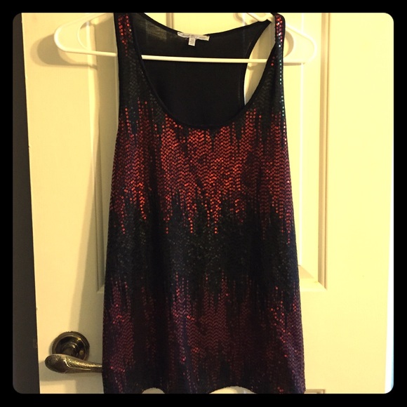 Red and black tank.. Never worn