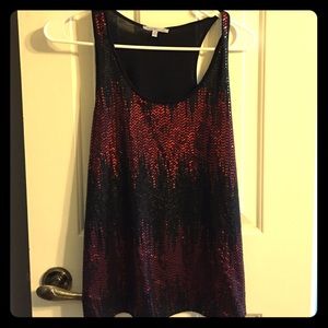Red and black tank.. Never worn