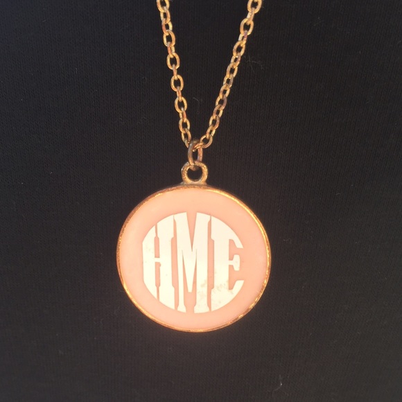 custom monogrammed necklace - Picture 2 of 4