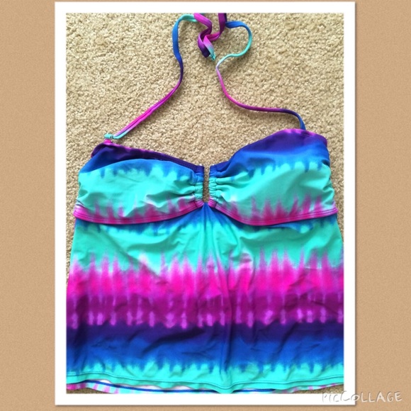 XL Colorful Tankini Top