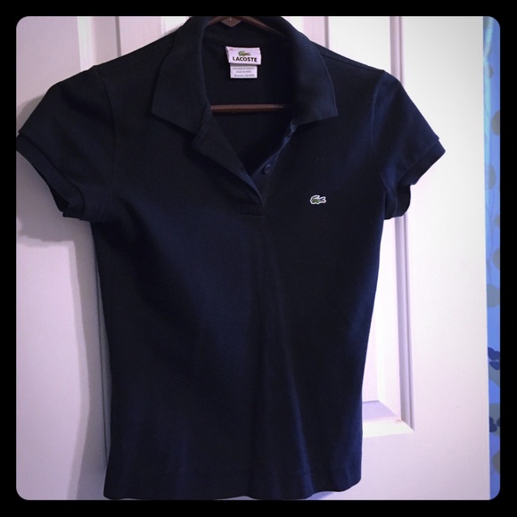 Black Lacoste polo