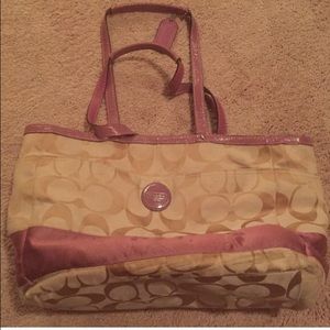 Used coach diaper bag.