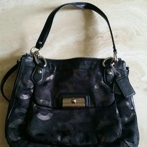 Black coach purse